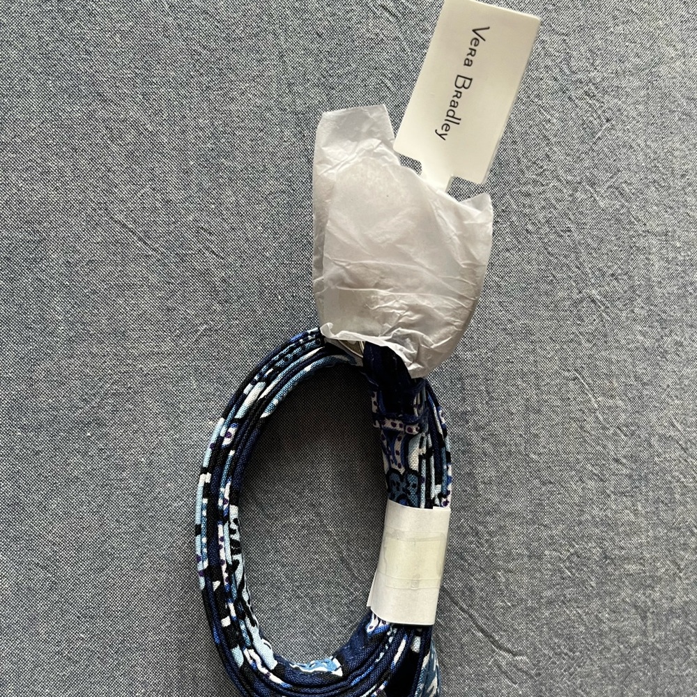 NWT Vera Bradley Blue Tropics Tapestry Floral Lanyard
